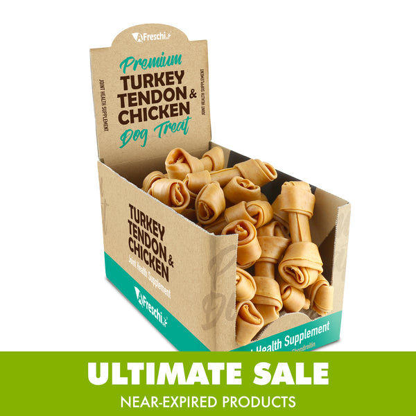 Ultimate Sale - Near-Expired Products -AFreschi - Turkey Tendon for Senior Dog (Medium Bone-Glucosamine & Chondrotin)